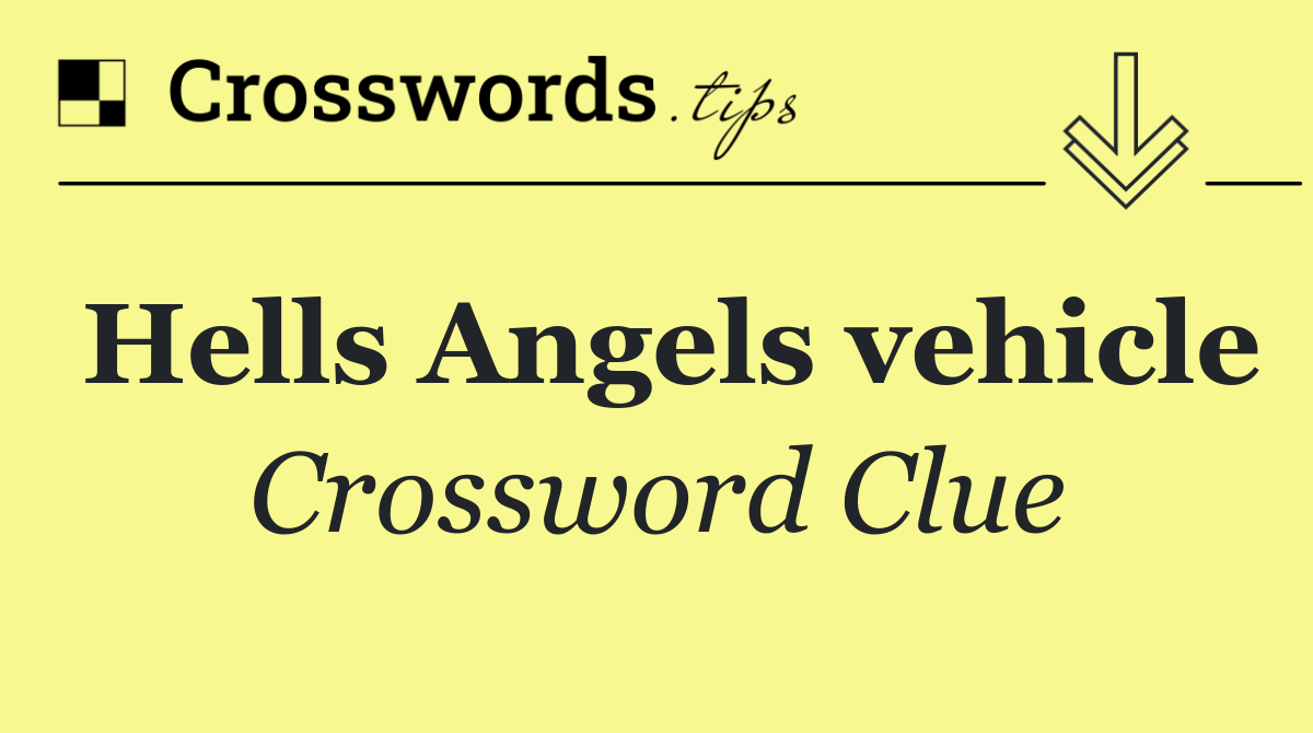 Hells Angels vehicle