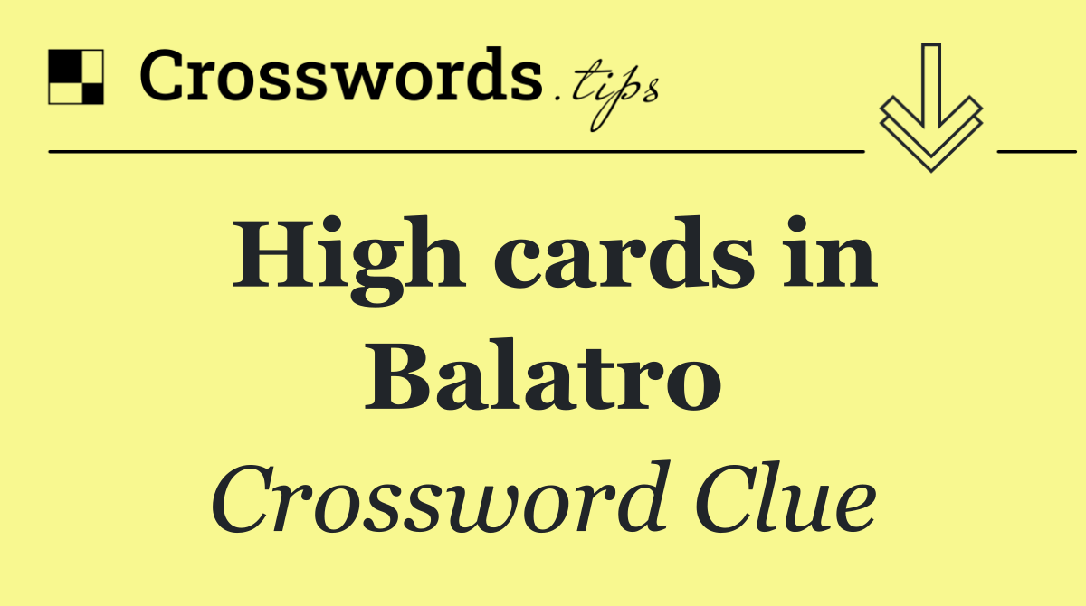 High cards in Balatro