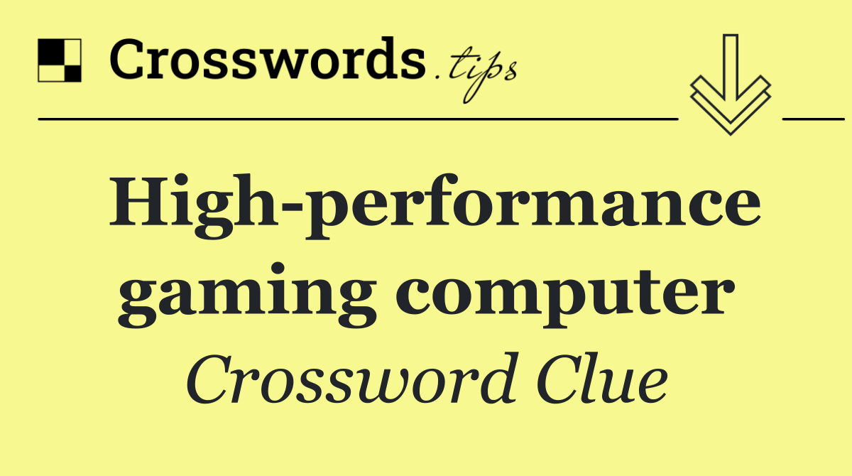 High performance gaming computer