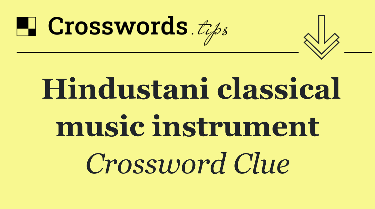 Hindustani classical music instrument