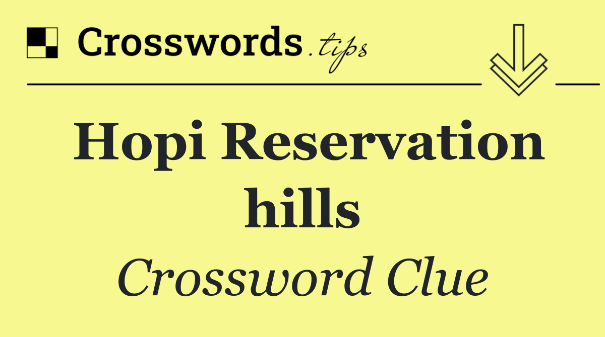 Hopi Reservation hills