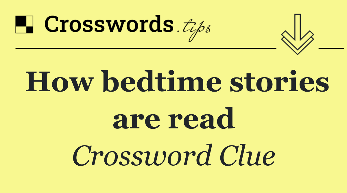 How bedtime stories are read