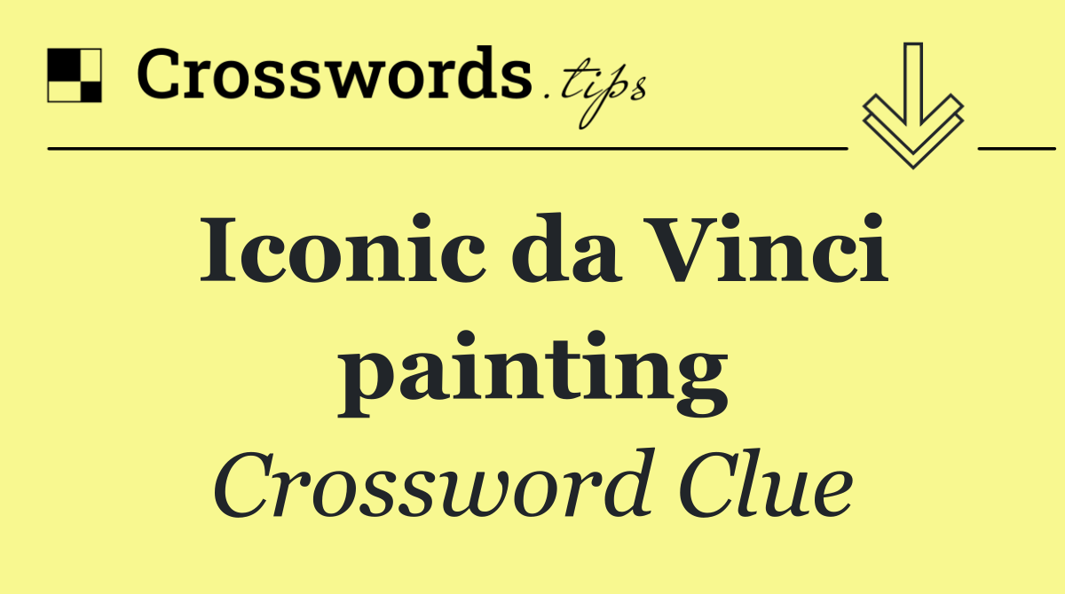 Iconic da Vinci painting