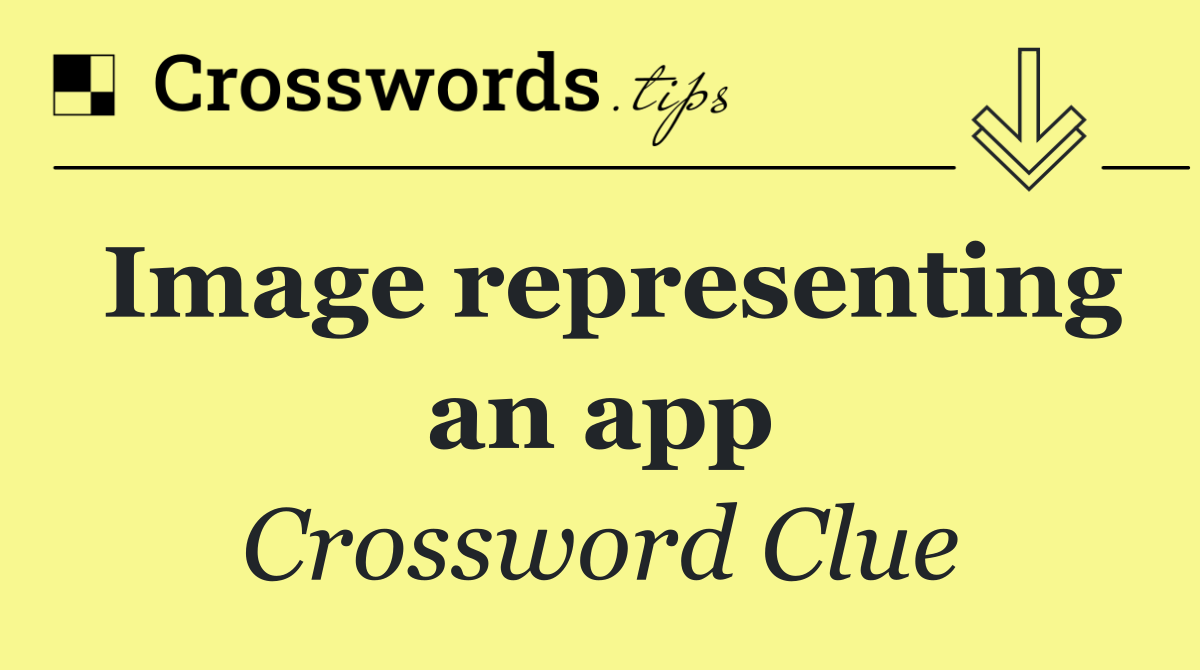 Image representing an app