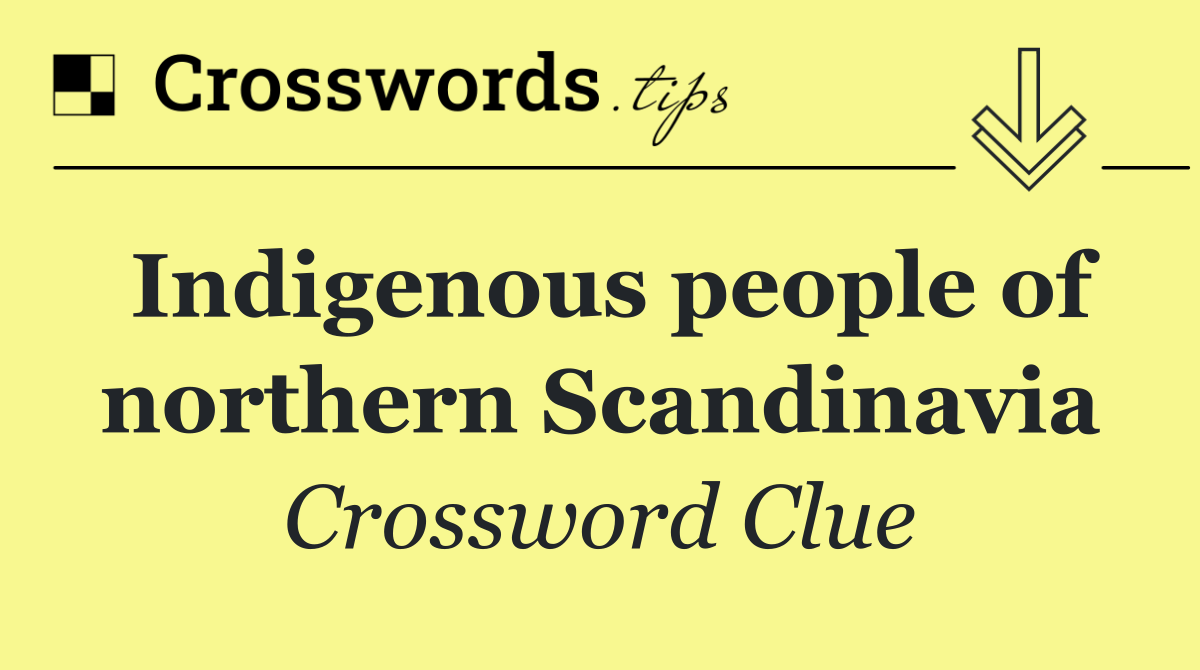 Indigenous people of northern Scandinavia