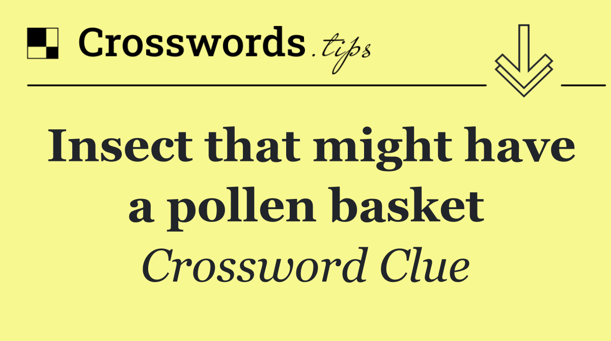 Insect that might have a pollen basket
