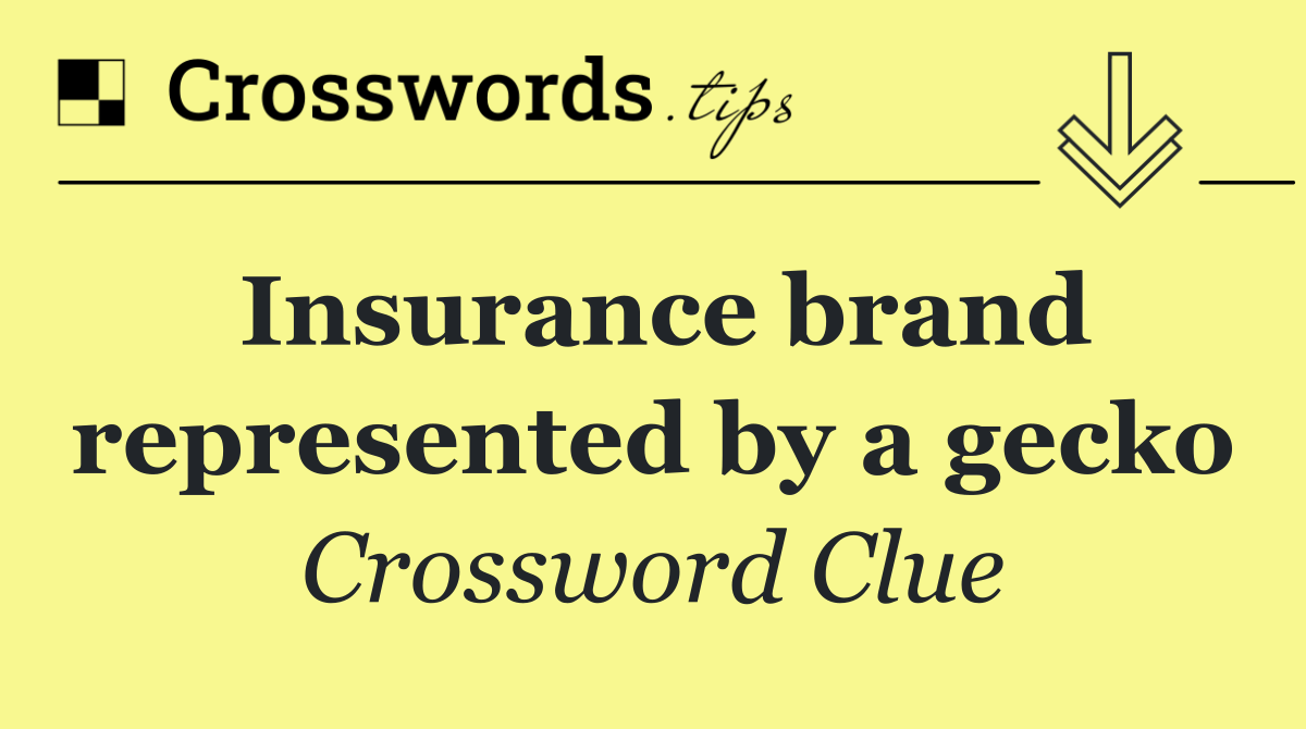 Insurance brand represented by a gecko