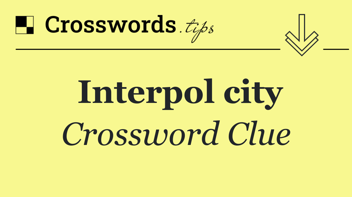 Interpol city