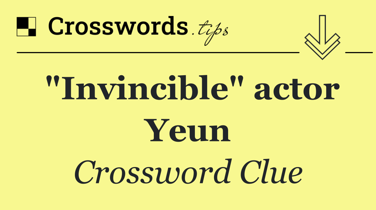 "Invincible" actor Yeun