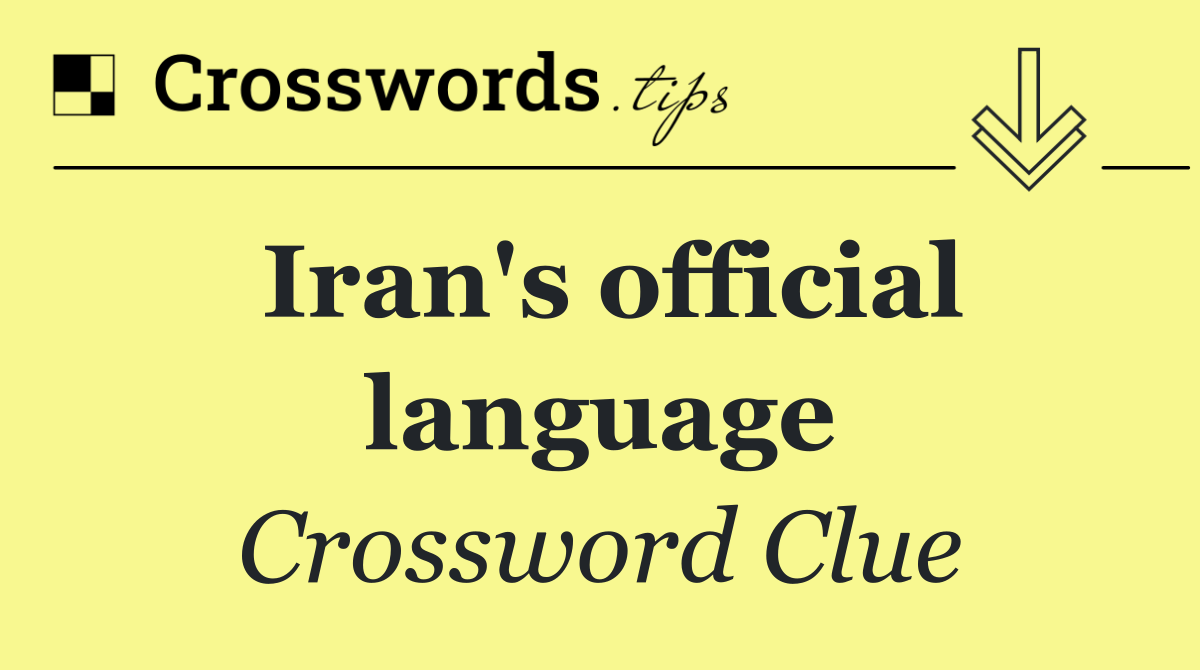 Iran's official language