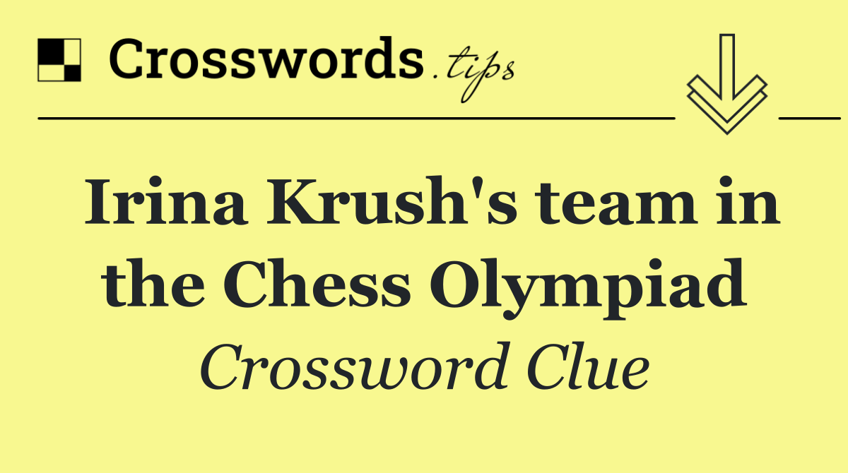 Irina Krush's team in the Chess Olympiad