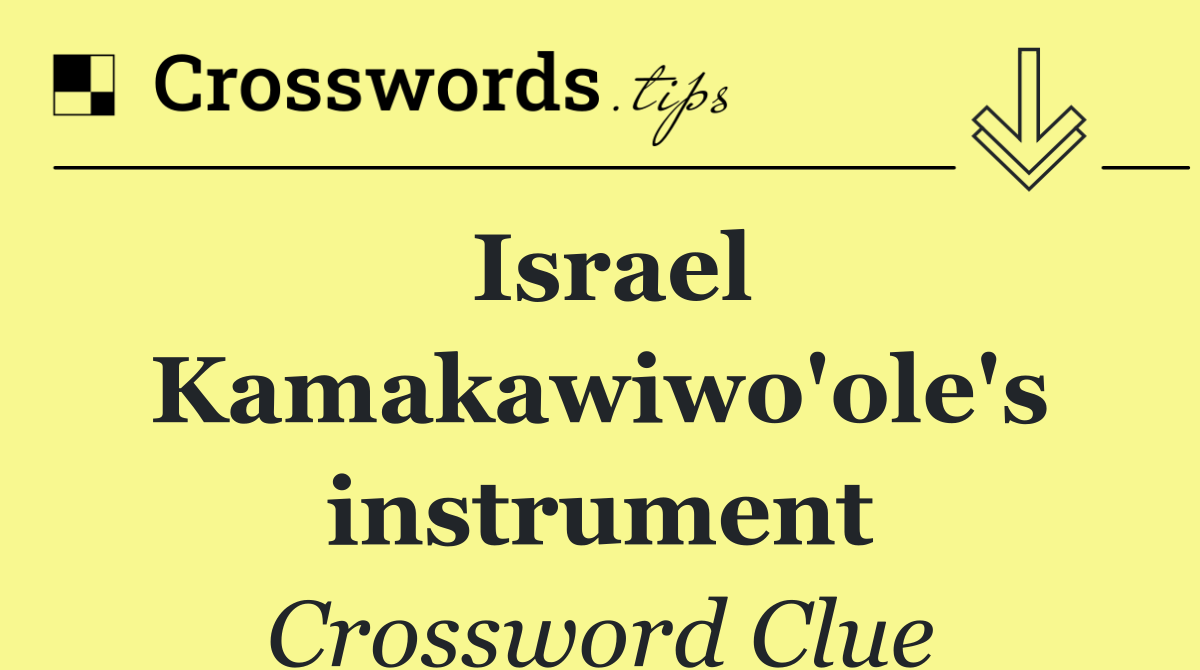 Israel Kamakawiwo'ole's instrument