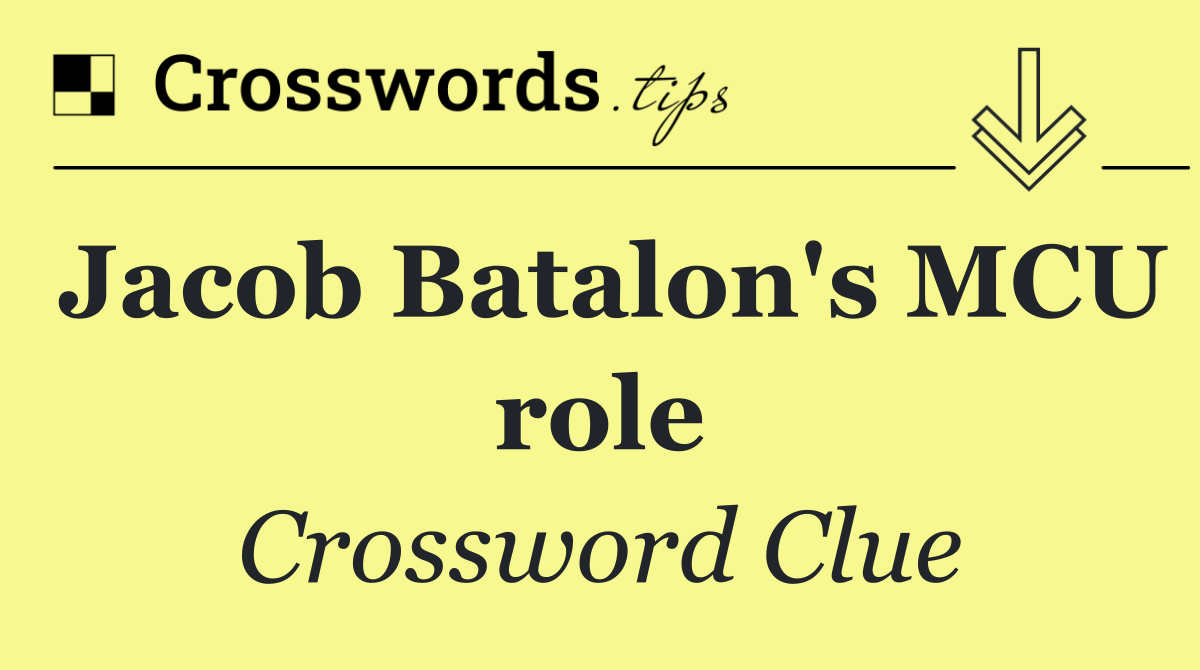 Jacob Batalon's MCU role