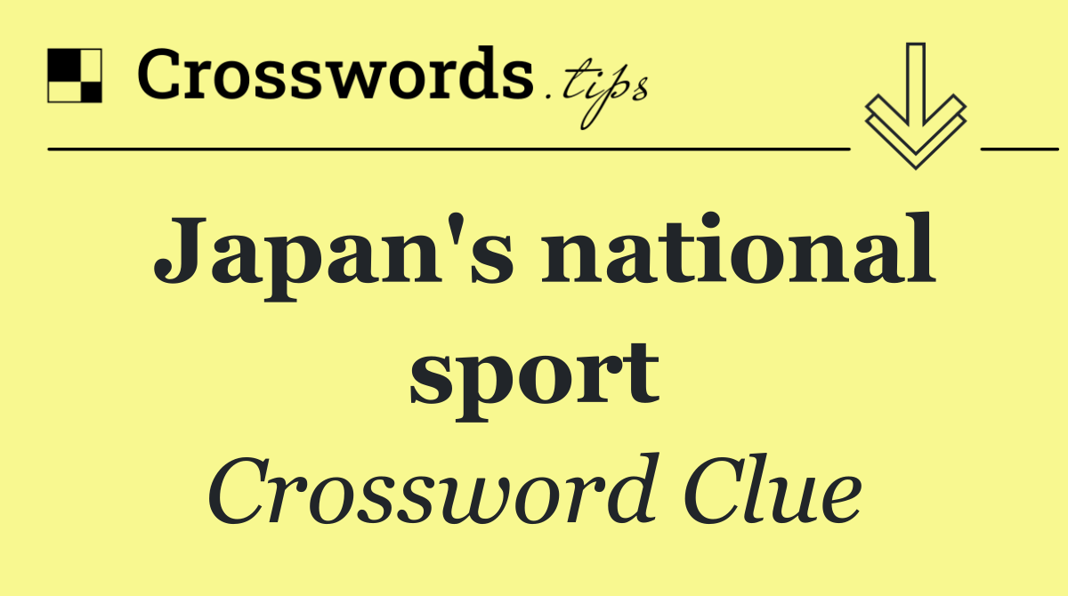 Japan's national sport