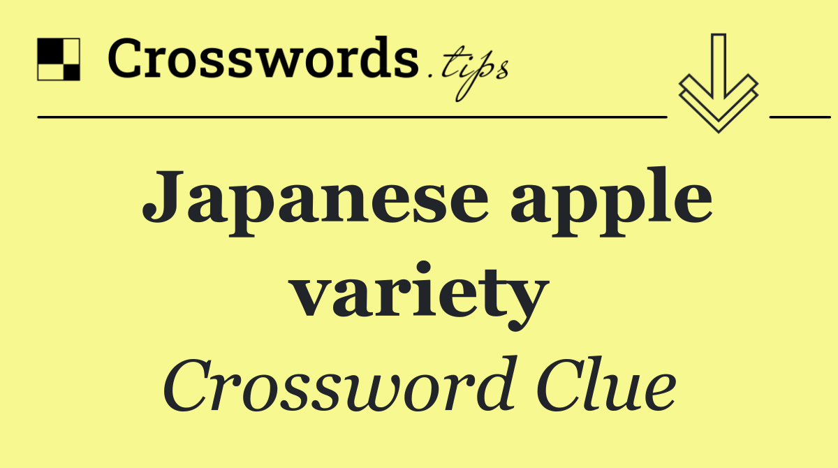 Japanese apple variety