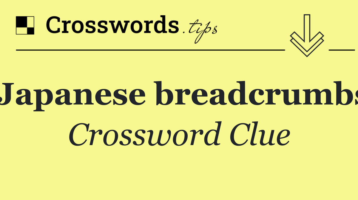 Japanese breadcrumbs