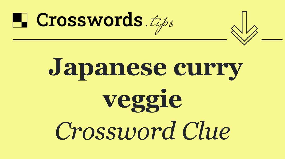 Japanese curry veggie