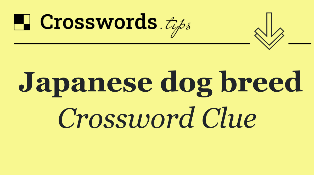 Japanese dog breed