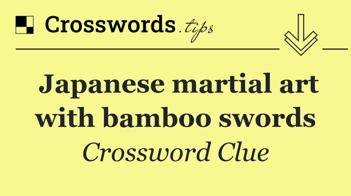 Japanese martial art with bamboo swords