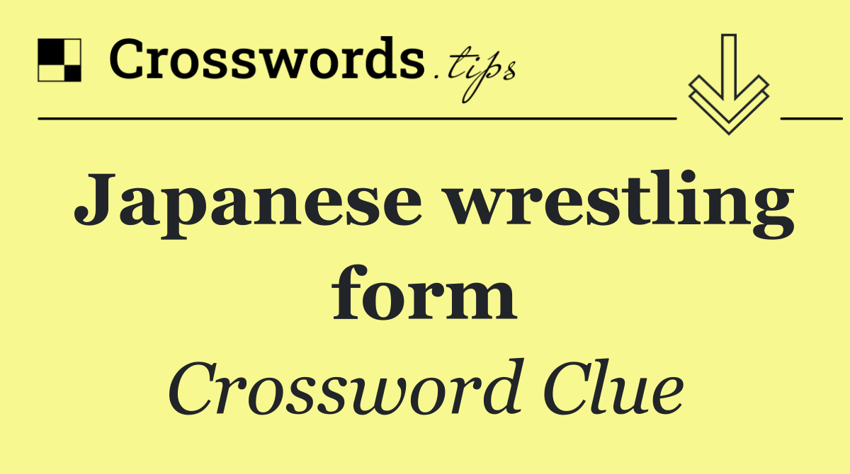 Japanese wrestling form