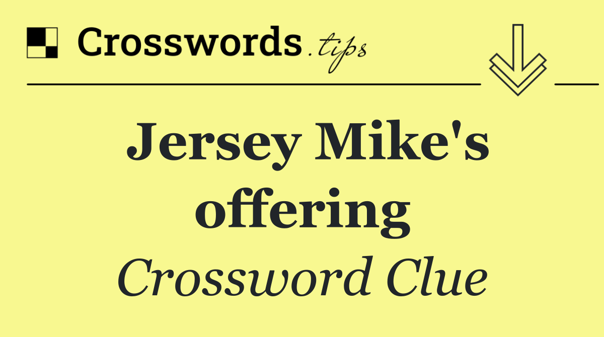 Jersey Mike's offering