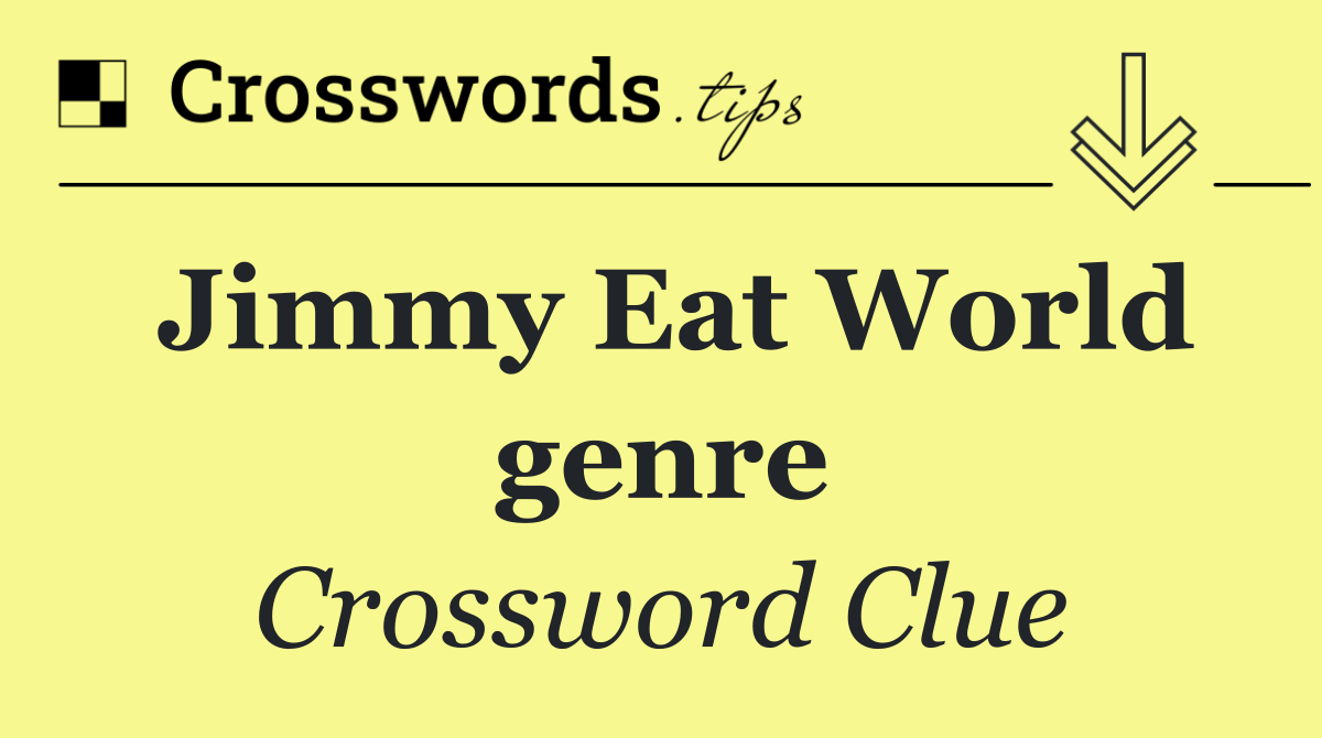 Jimmy Eat World genre