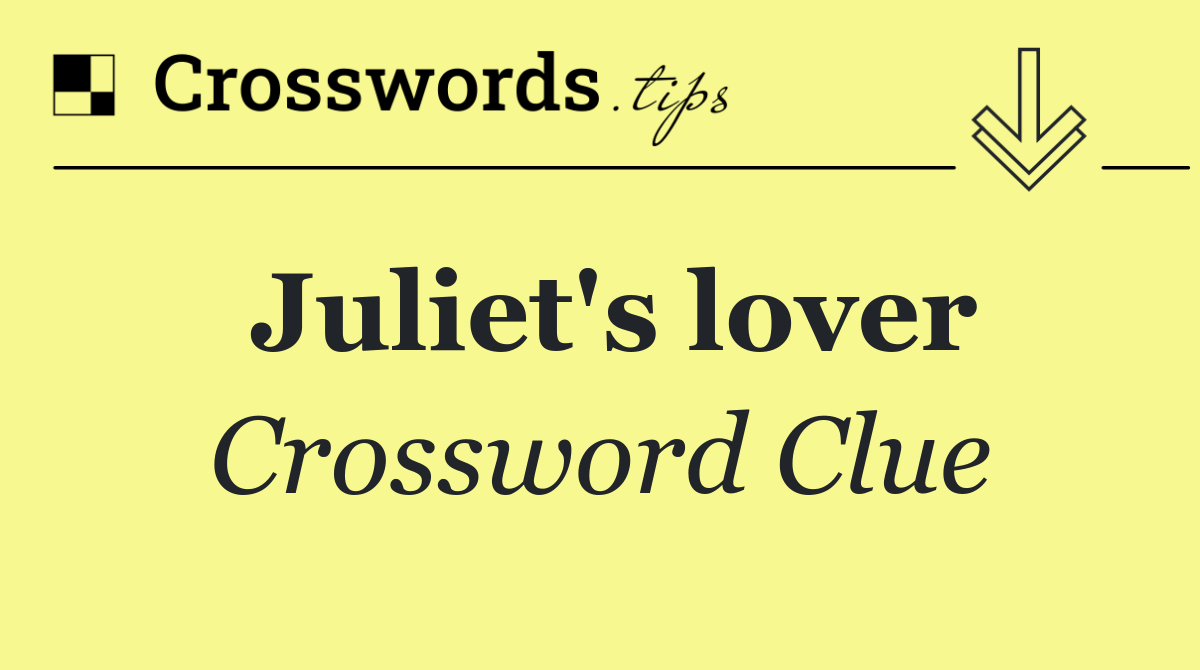 Juliet's lover