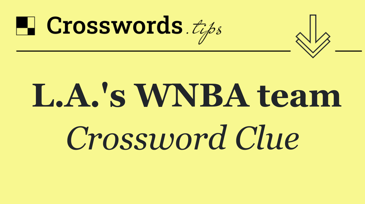 L.A.'s WNBA team