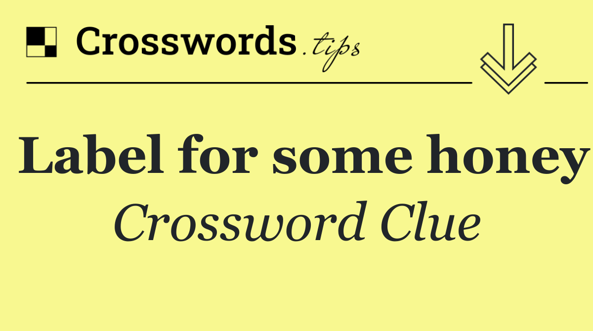 Label for some honey