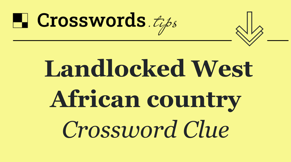 Landlocked West African country