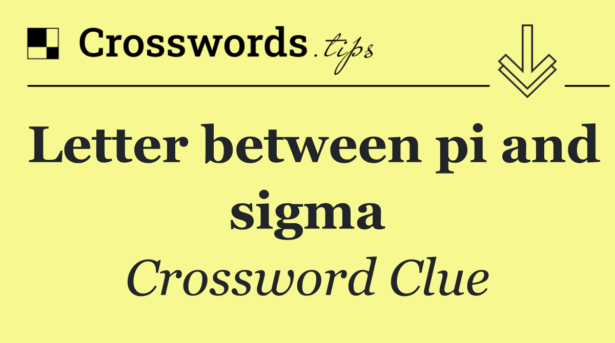 Letter between pi and sigma