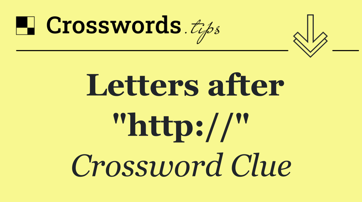 Letters after "http://"