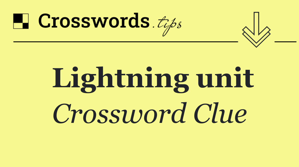 Lightning unit