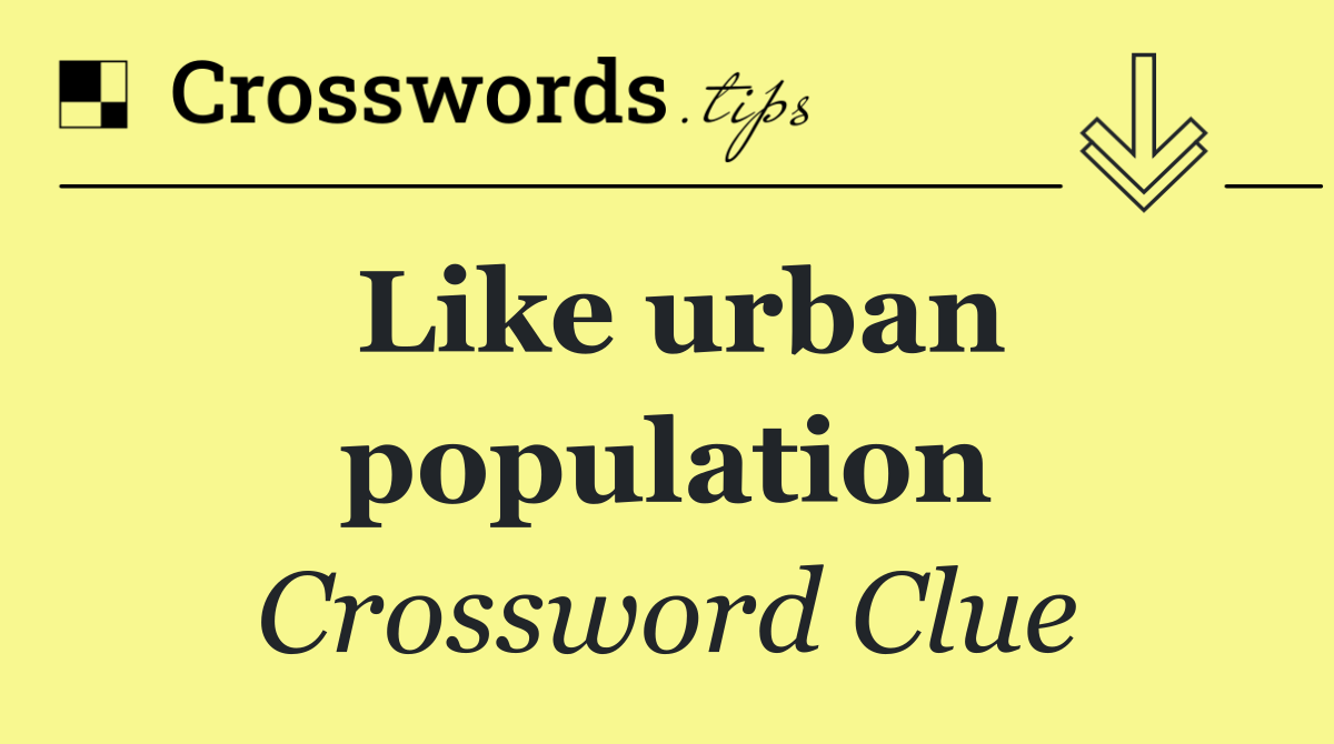 Like urban population