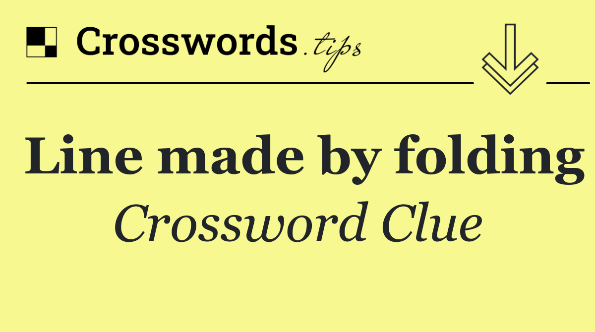 Line made by folding