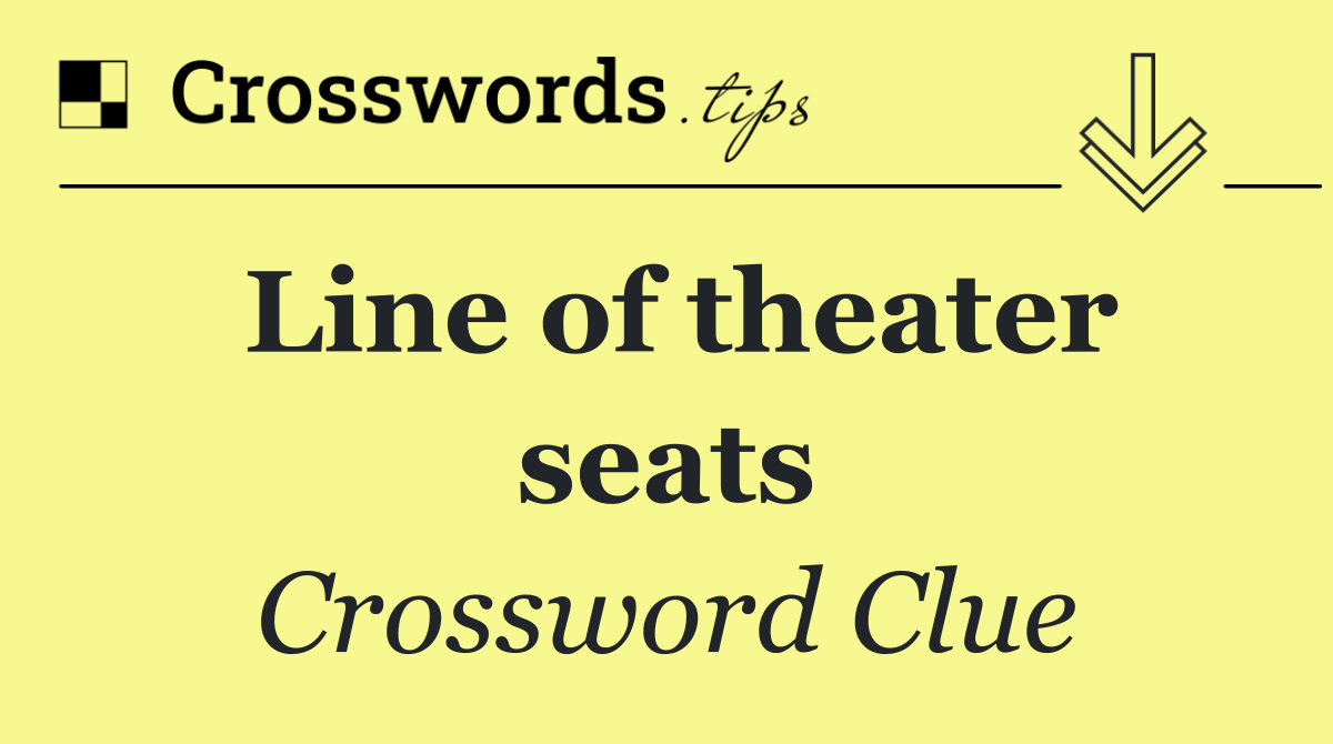 Line of theater seats
