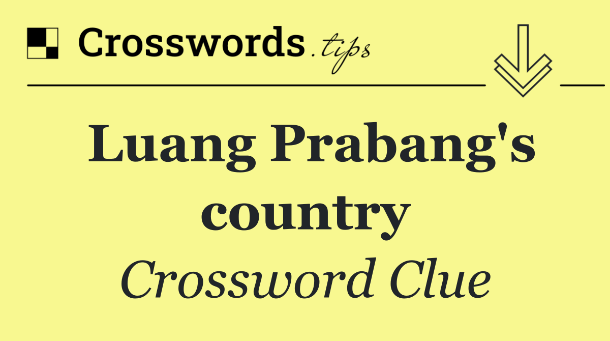 Luang Prabang's country