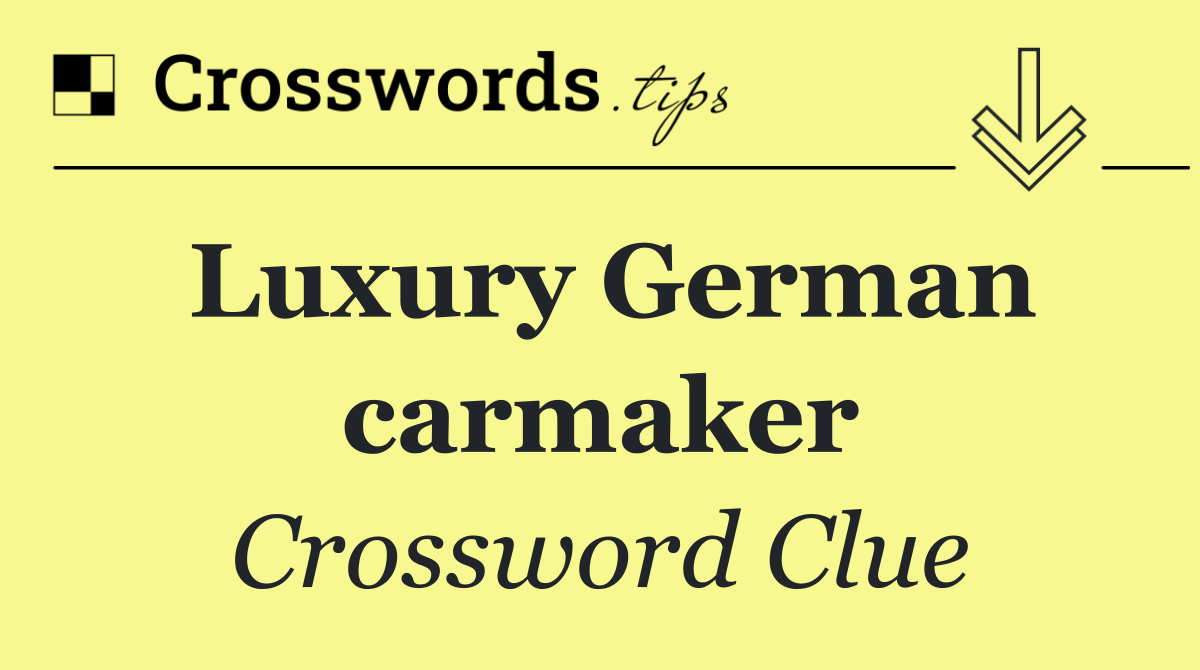 Luxury German carmaker
