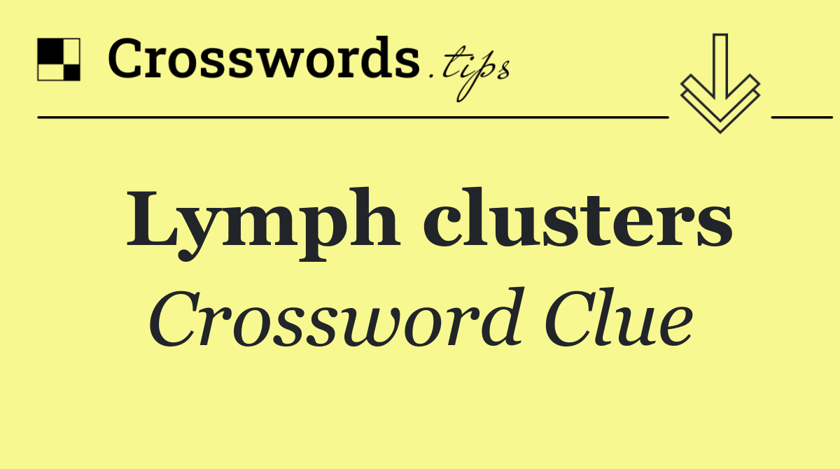 Lymph clusters