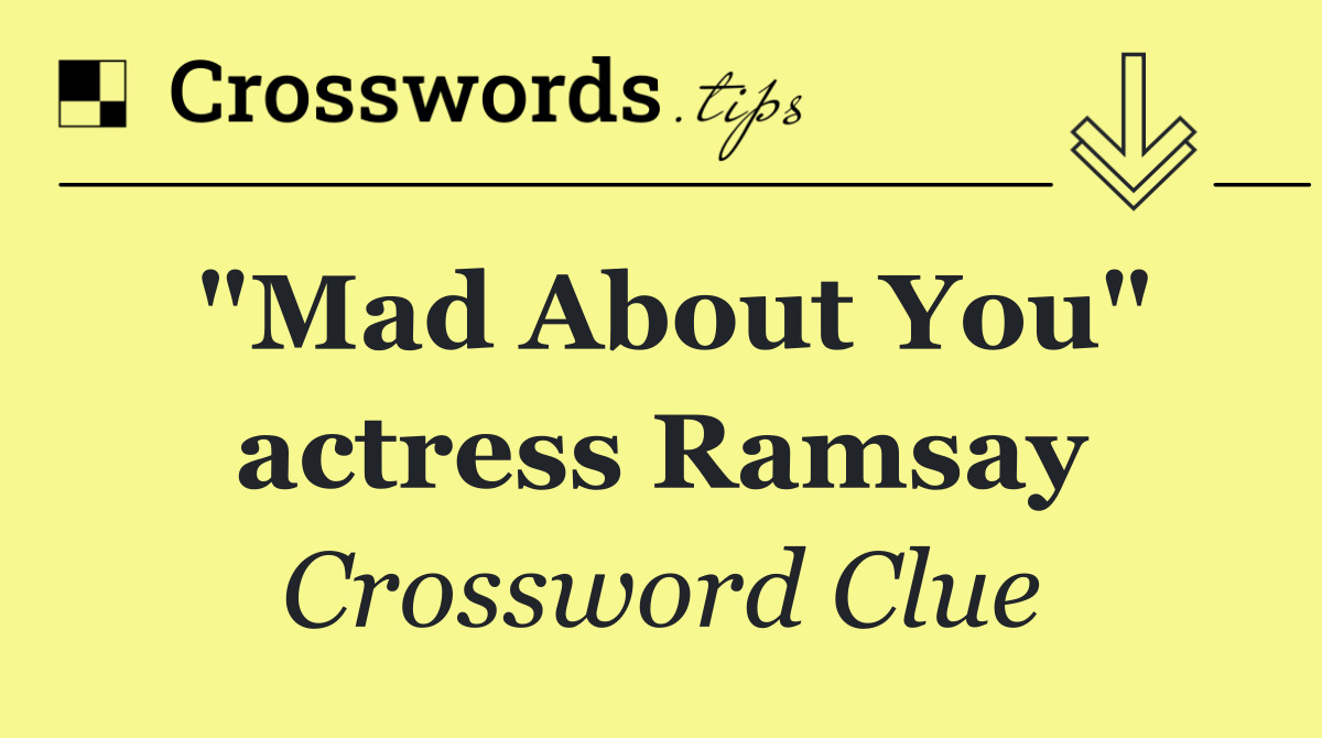 "Mad About You" actress Ramsay