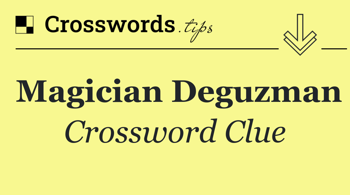 Magician Deguzman