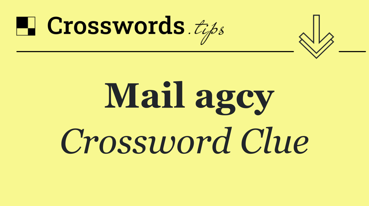 Mail agcy