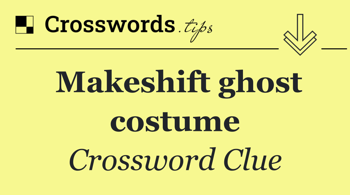 Makeshift ghost costume