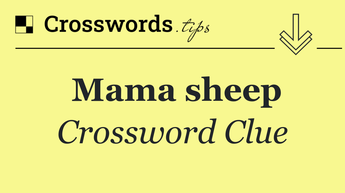 Mama sheep