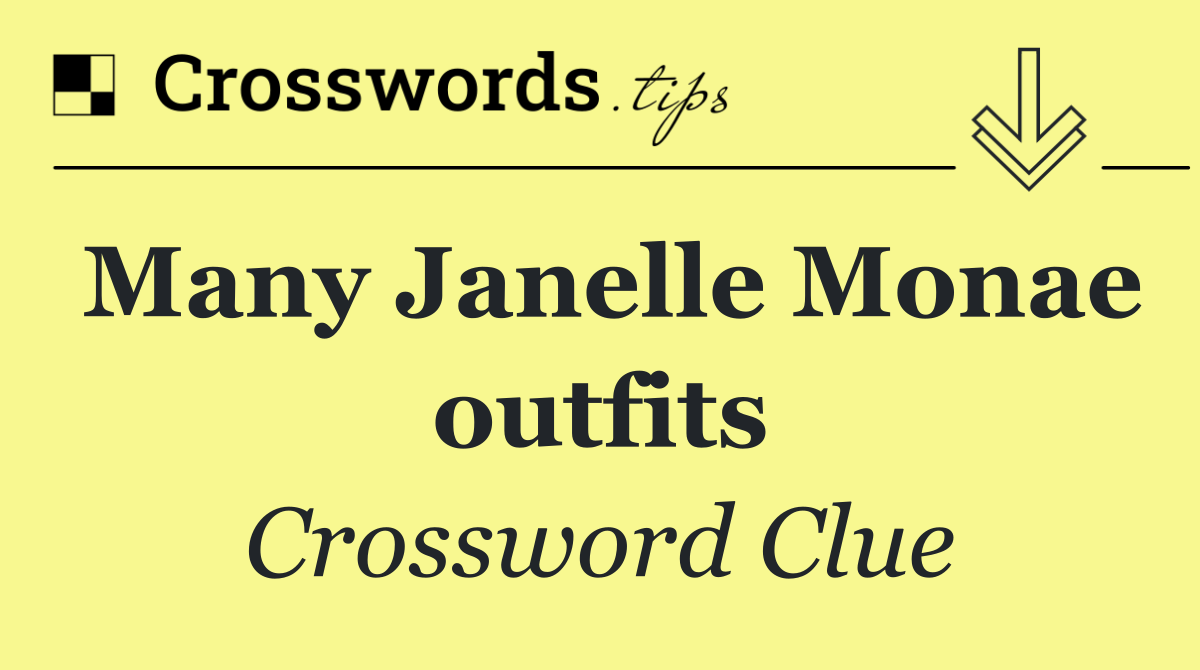 Many Janelle Monae outfits