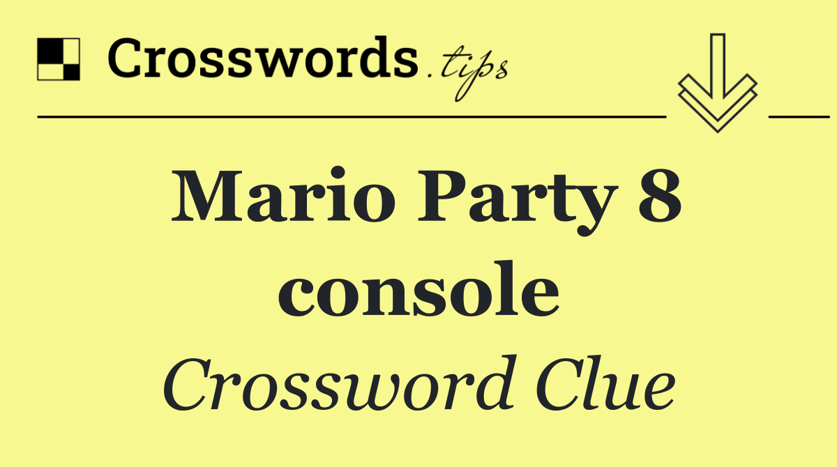 Mario Party 8 console