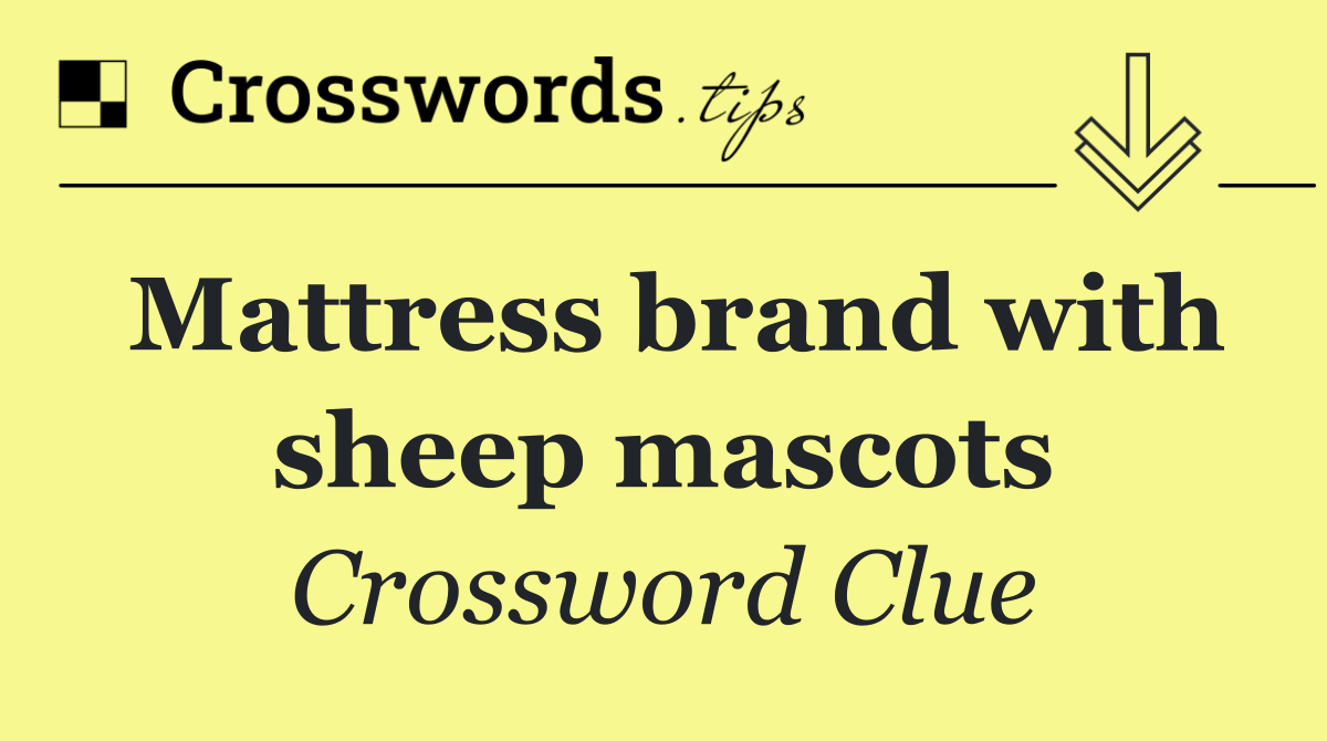 Mattress brand with sheep mascots