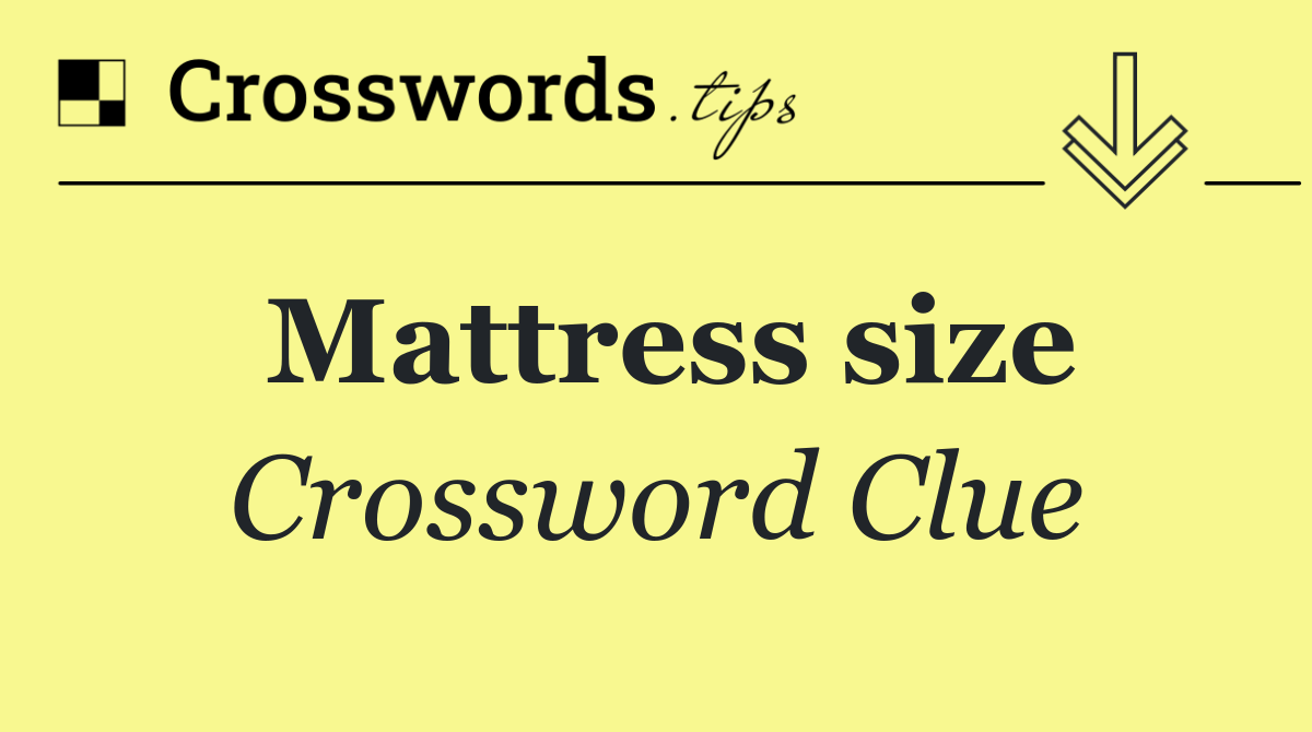 Mattress size