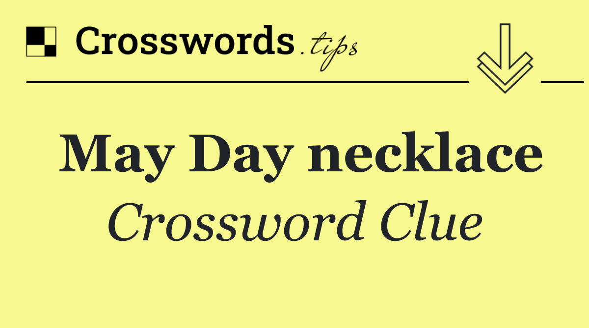 May Day necklace