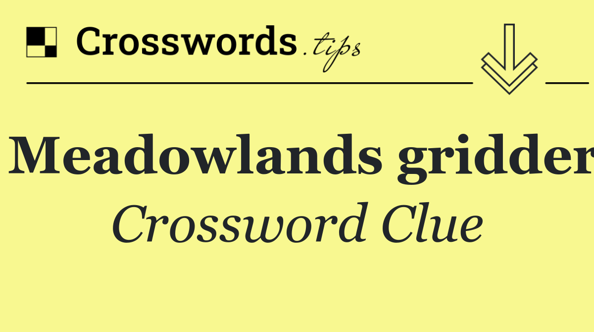 Meadowlands gridder